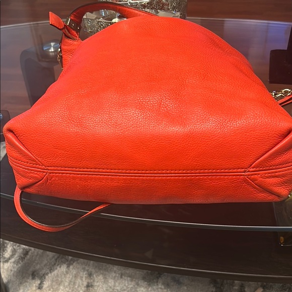 Michael Kors Orange Hobo Bag with Tassels - Picture 8 of 12